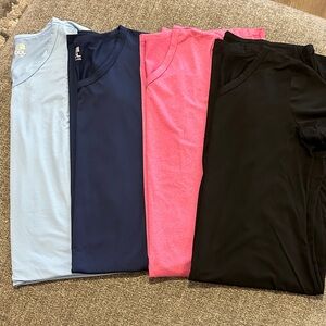 Lot of 4 32 Degrees Cool T-Shirt dresses with V-neck size M